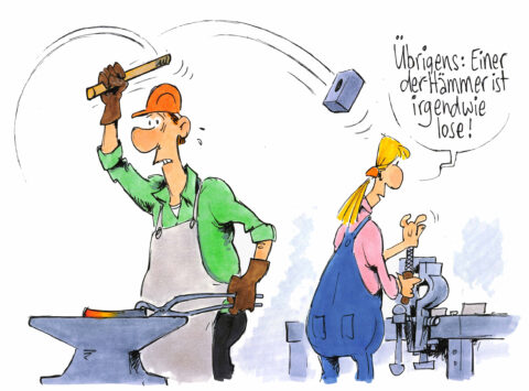 Arbeitsschutz - Gerhard Mester - Karikaturen